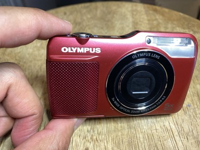 Olympus VG-170 Red 14MP Digital Camera Compact Tested Working Rare