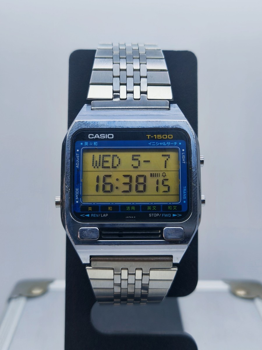 Vintage Casio T-1500 DICTIONARY Japan Watch 117 Module (1980s