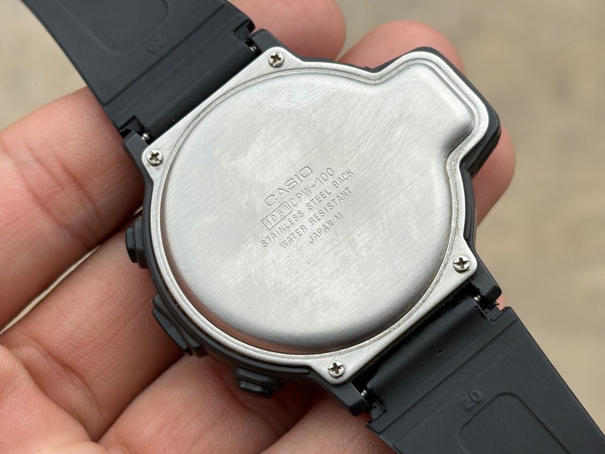 CASIO CPW-100 DIGITAL COMPASS ALARM CHRONOGRAPH VINTAGE WATCH
