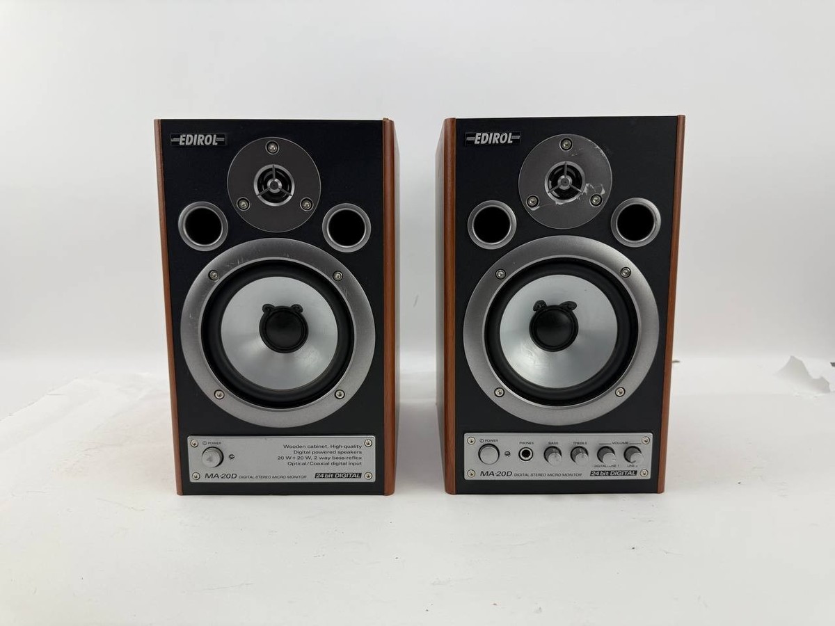 Set of 2 ROLAND EDIROL MA-20D Digital Stereo Speakers (Left and
