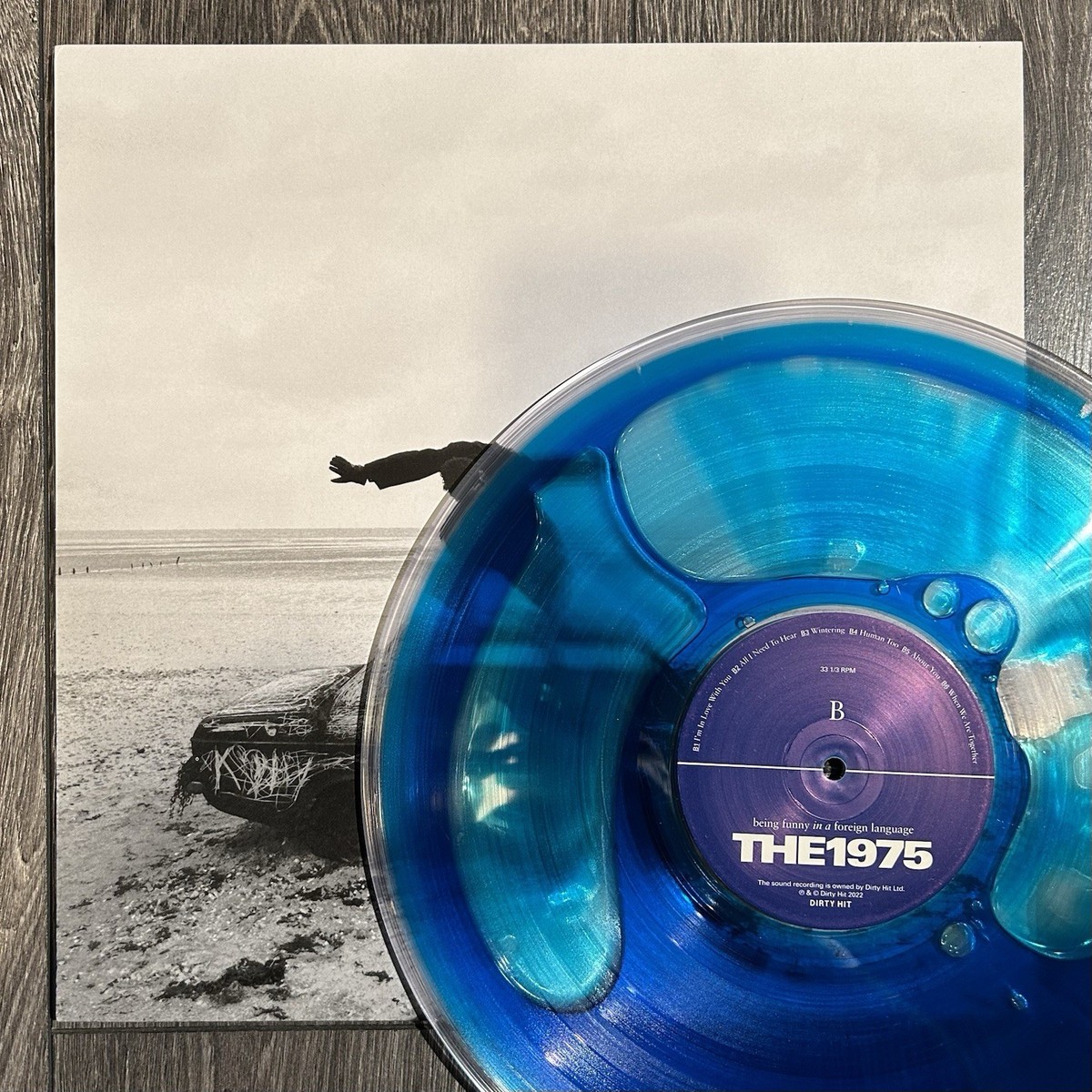 The 1975 Being Funny In A Foreign Language LP Liquid Clear w/ Blu
