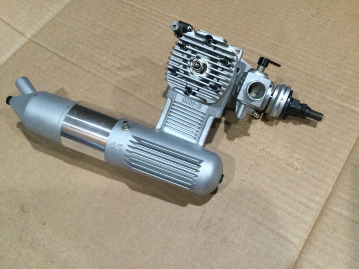 ラジコン飛行機 エンジン OS MAX FX 91 マフラー付き ラジコン飛行機