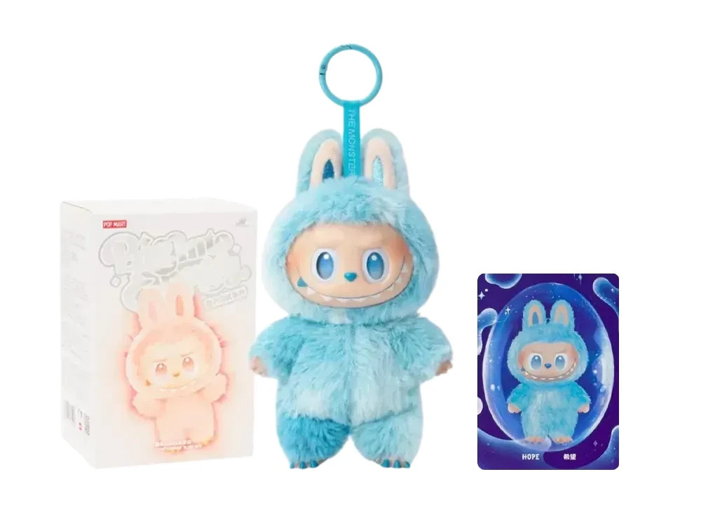 POP MART LABUBU Big into Energy Plush Pendant 7 Types LOVE HOPE
