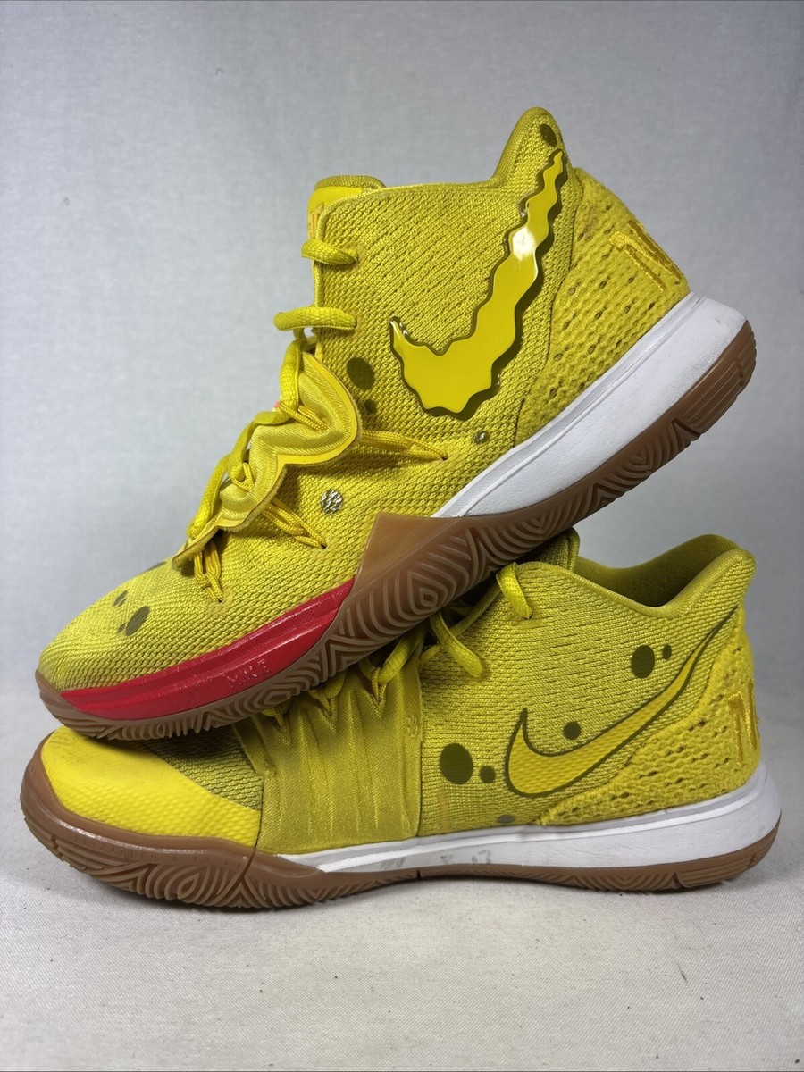 Nike Kyrie 5 GS Spongebob Squarepants Opti Yellow Red CJ7227-700