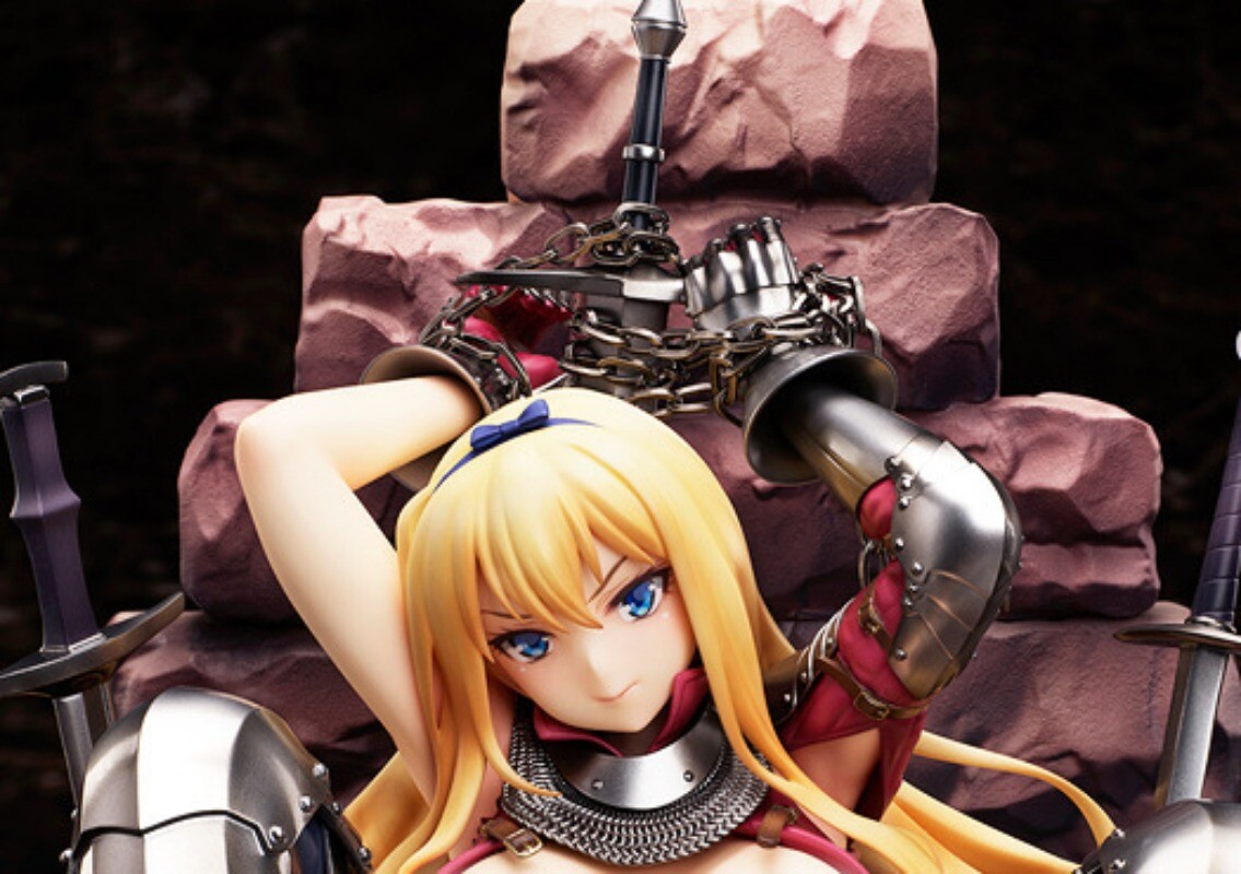 Native Produced The Defeated Female Knight Valerie H17CM Scene PVC