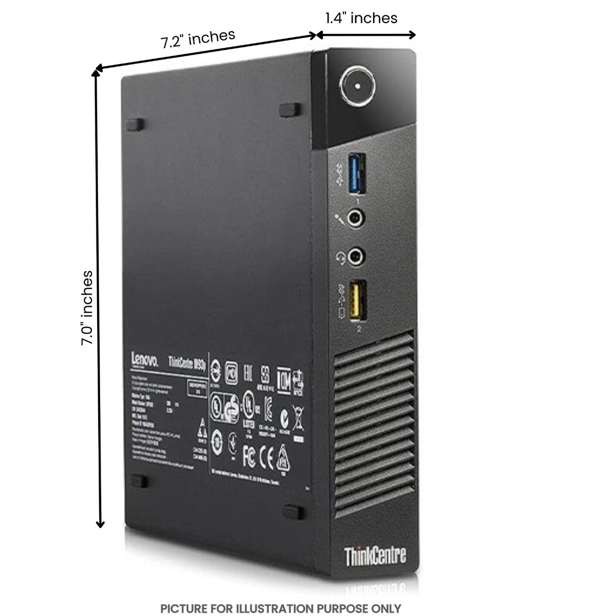 Lenovo ThinkCentre M93 Tiny PC Core i7 16GB RAM 1TB SSD Wi-Fi 90