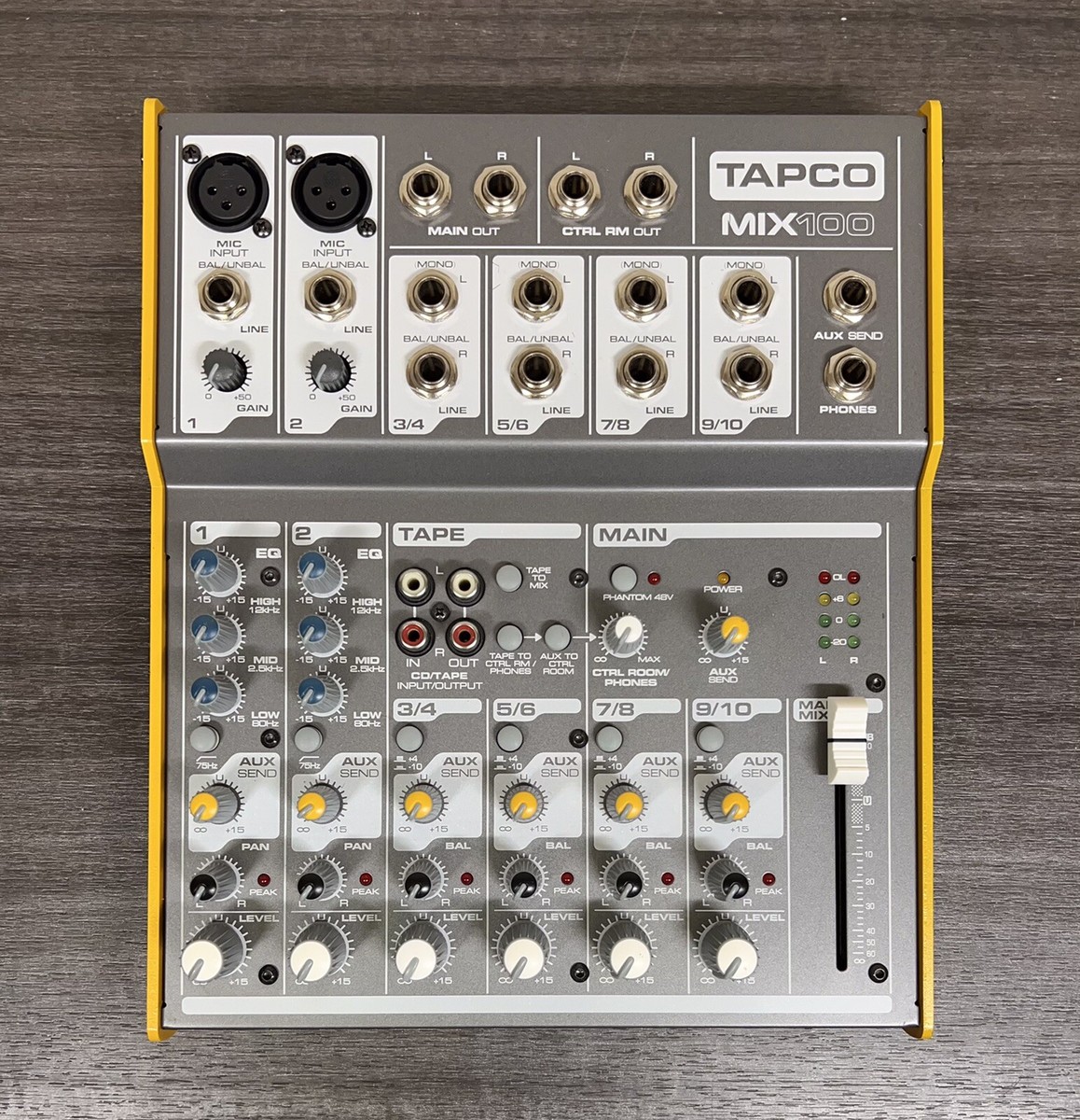 Tapco Mix-100 Ultra Compact 10 Channel Analog Mixer #TL-323 | eBay
