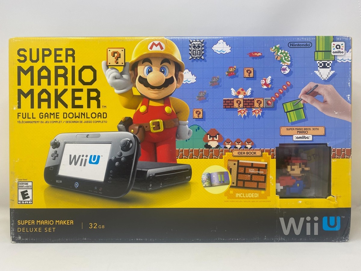 Nintendo Wii U 32GB Console: Super Mario Maker Deluxe Set [USED