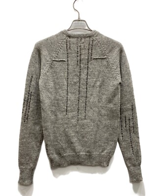 DIOR HOMME 05AW Beads wool knit Size: XS Gray Men 5HH4051967 | eBay