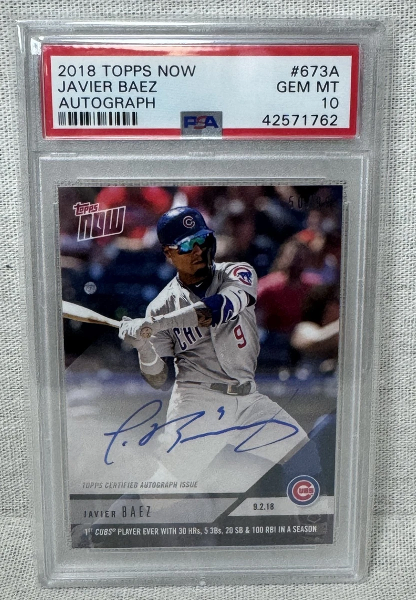 Javier Baez Autographed Baseball Cards for sale | eBay