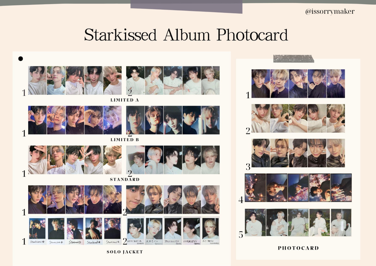 TXT TOMORROW X TOGETHER JAPAN 3RD ALBUM “STARKISSED” ALBUM