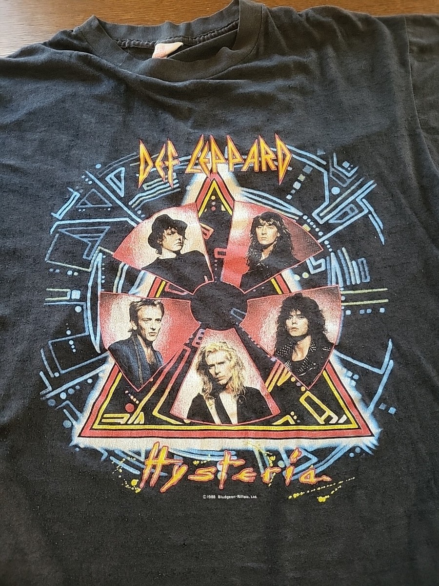 Def Leppard T-Shirt Original 1988 Hysteria Concert Tour XL Band