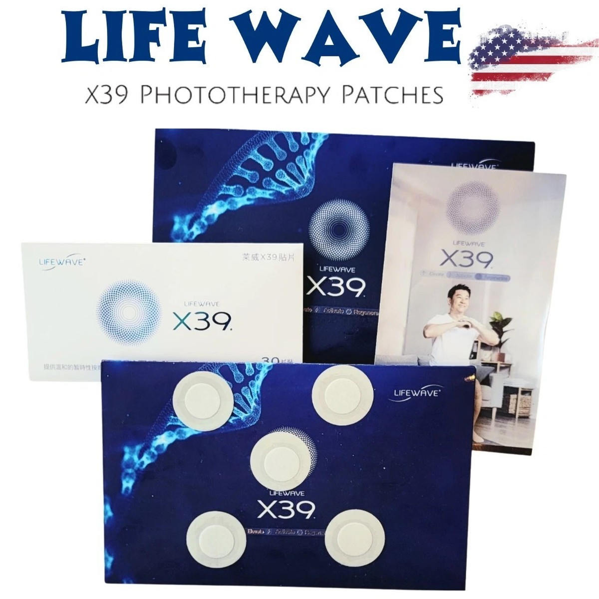 LIFEWAVE X39 Patches - 30 Patches - Elevate, Activate, Regenerate