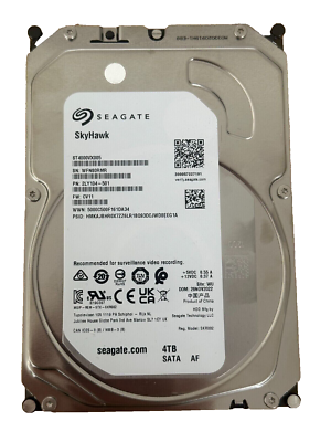 Hard Drive SEAGATE SKYHAWK 4TB 64MB SATA ST4000VX005 3.5'' HDD