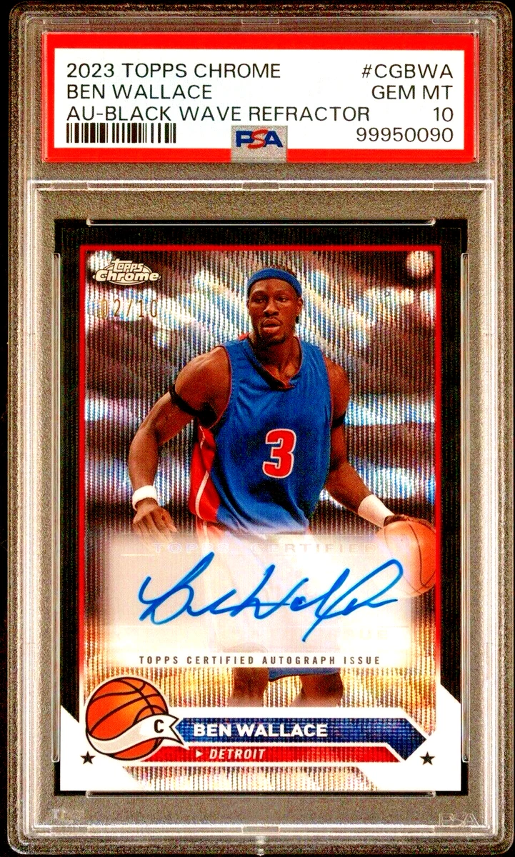 その他 UD Ben Wallace auto card Ben Wallace Basketball Autographed