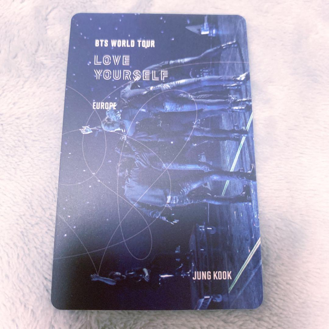 BTS JUNGKOOK LOVE YOURSELF EUROPE LYS Version Photocard Only Blu