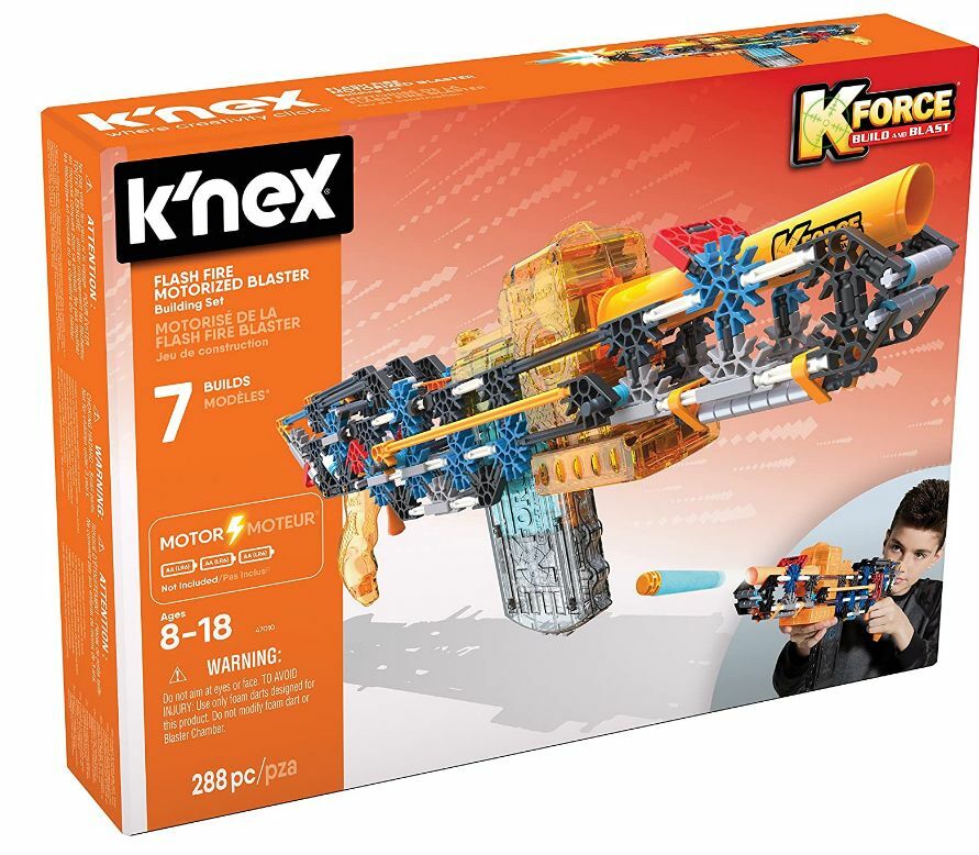 K'NEX K-Force Flash Fire Motorized Blaster Building Set 288 Pieces
