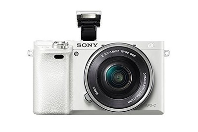 Sony Alpha Sony a6000 24.3 MP Digital SLR Camera - White (Body