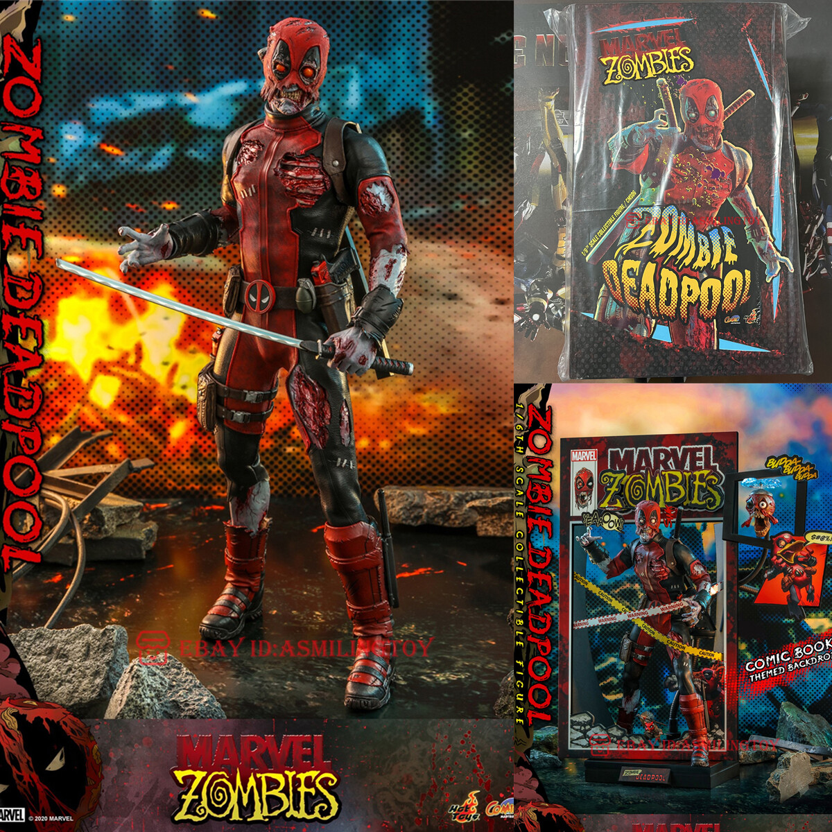 1/6 HOTTOYS HT CMS06 ZOMBIE DEADPOOL Action Figure In Stock | eBay