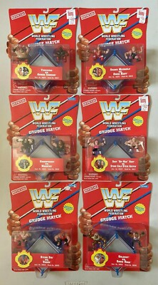 WWF Grudge Match Mini Wrestling Figures Hart Austin Undertaker
