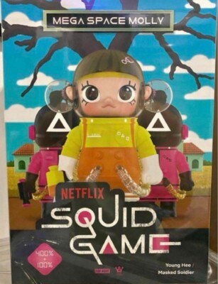 POP MART MEGA Collection 400%+100% SPACE MOLLY Squid Game JAPAN