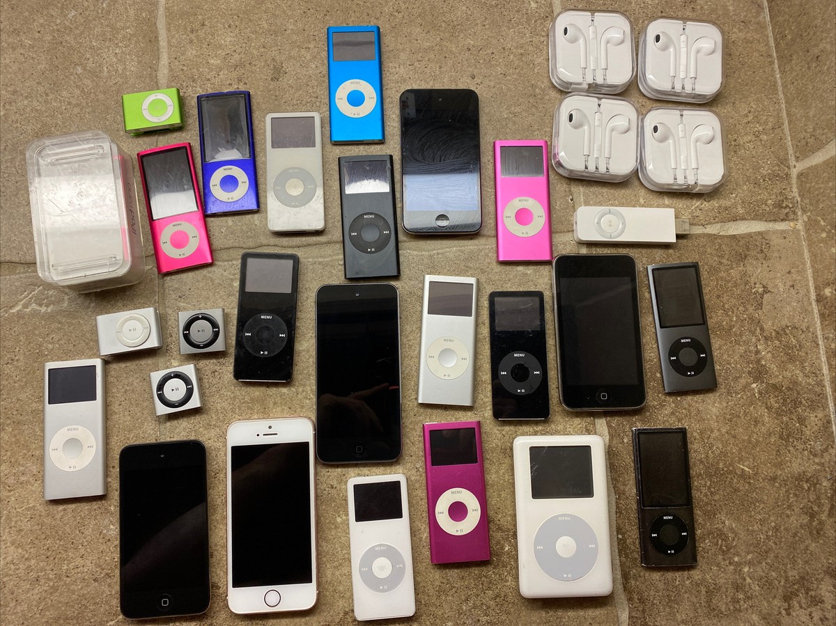 LOT OF 25 Assorted Apple iPods Classic, Touch, Nano, Shuffle | eBay