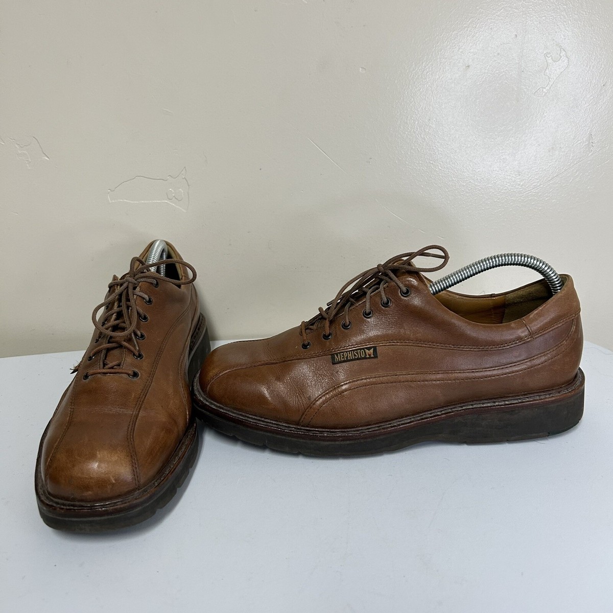 Mephisto Goodyear Welt Brown Mens Portugal Leather Bicycle Toe