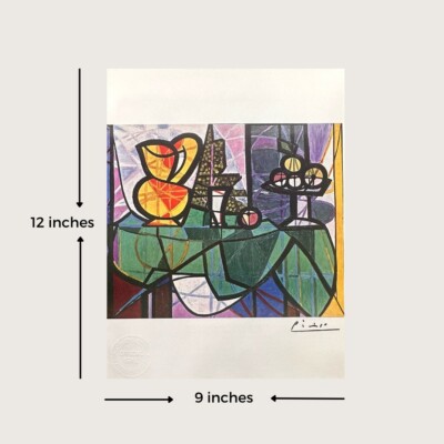 Pablo Picasso Original Signed Print Pitcher and bowl of fruit