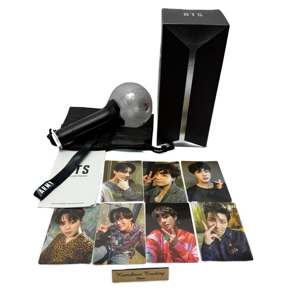 BTS ARMY Bomb Ver 3 Official Light Stick with Box photo card set 7