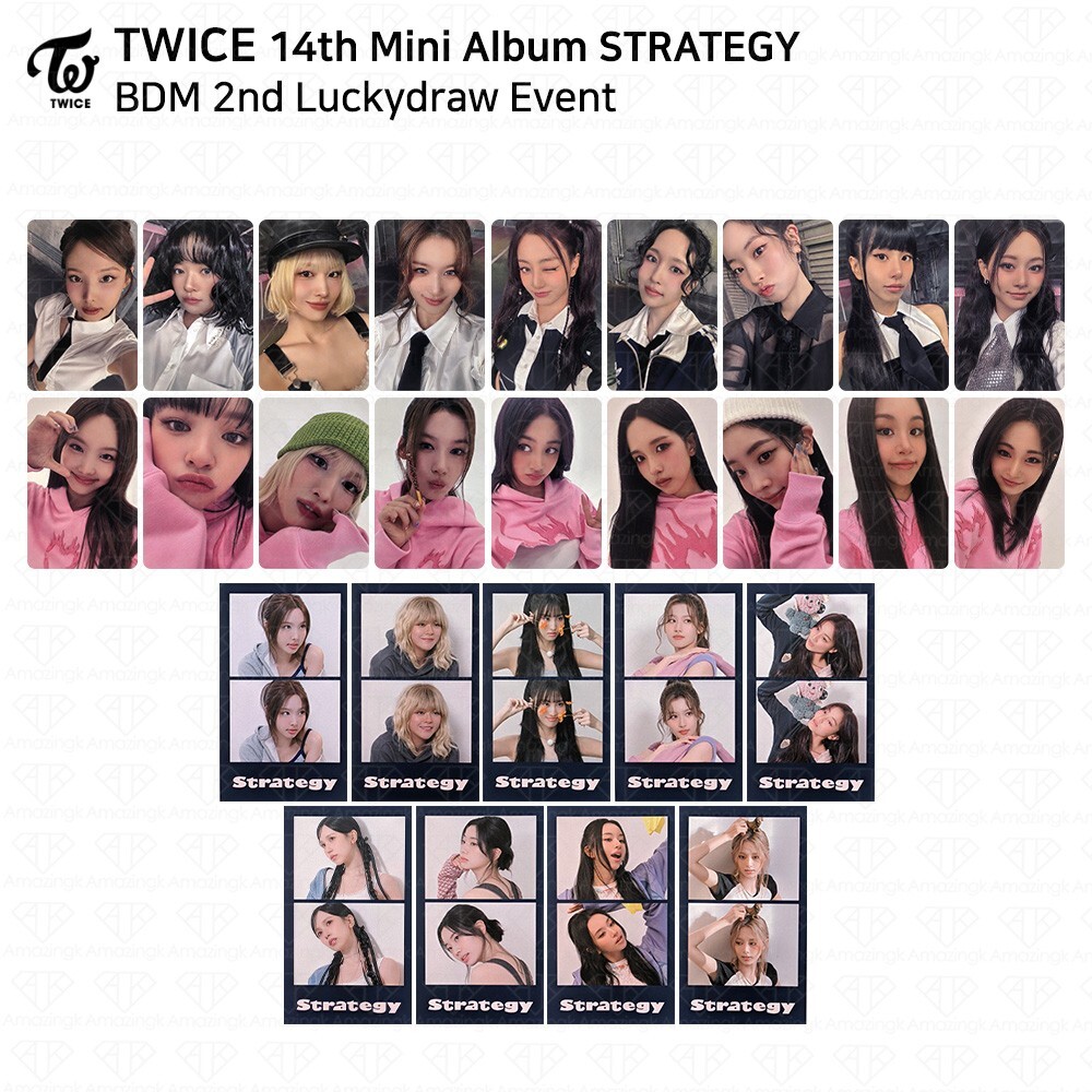 TWICE 14th Mini Album STRATEGY BDM 2nd Lucky Draw Photocard 2Cut