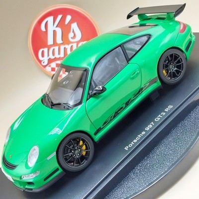 AUTOart 1/18 Porsche 997 911 GT3 RS Green with Black Stripes