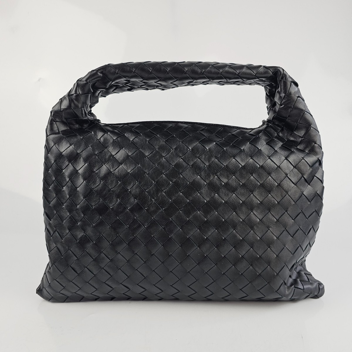 BOTTEGA VENETA Hop Small $4600 Black Leather Shoulder Bag New | eBay
