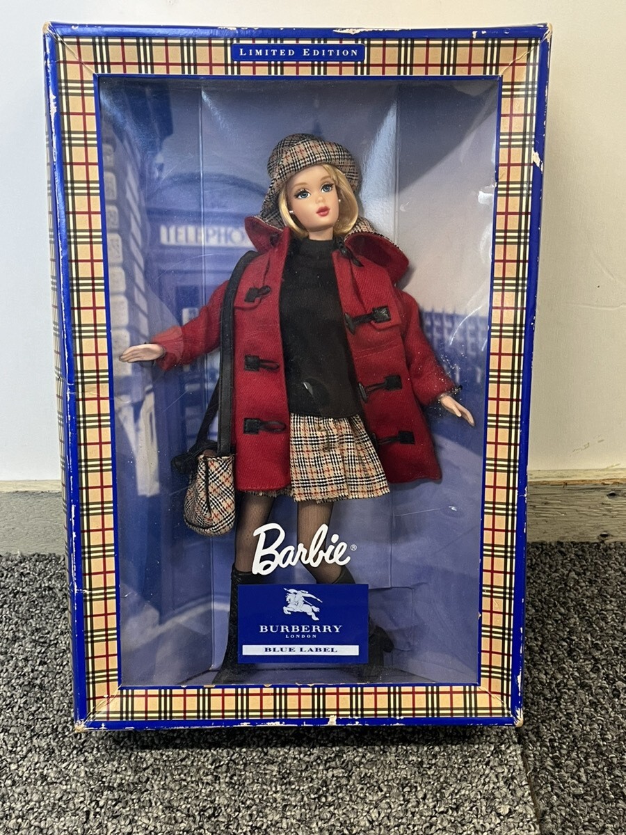 Barbie Doll BURBERRY BLUE LABEL Figure limited Edition Red coat