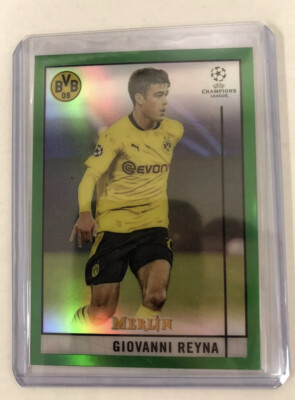 2020-21 Topps Merlin Giovanni Reyna Green REFRACTOR /99 SSP BVB