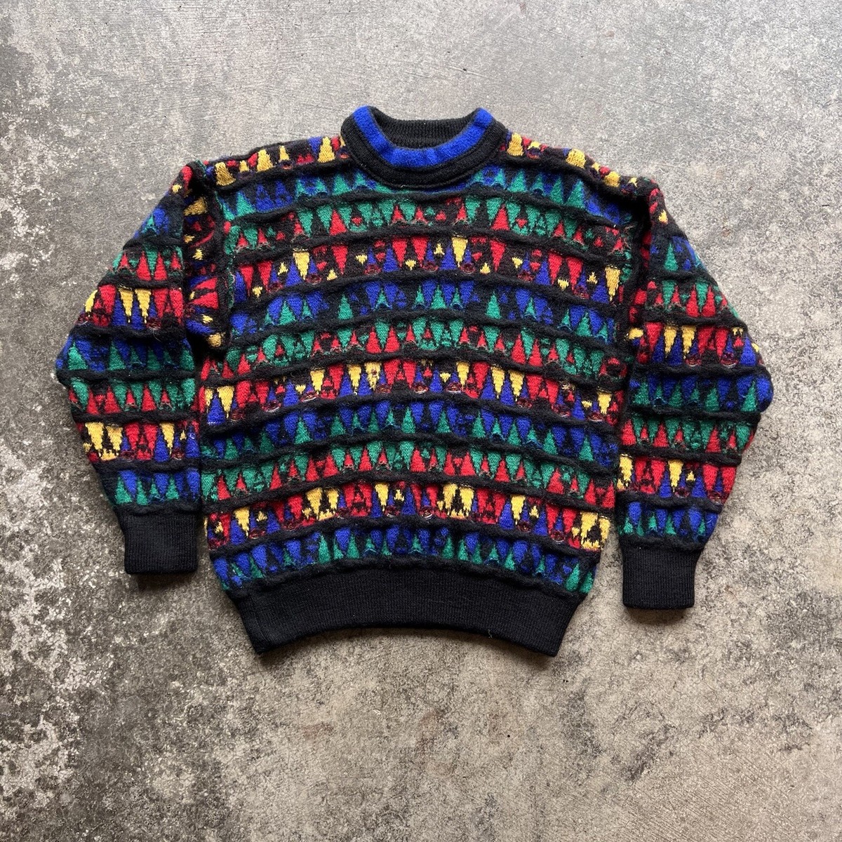 Vintage 90s COOGI Sweater Womens Sz Medium Multicolor Biggy
