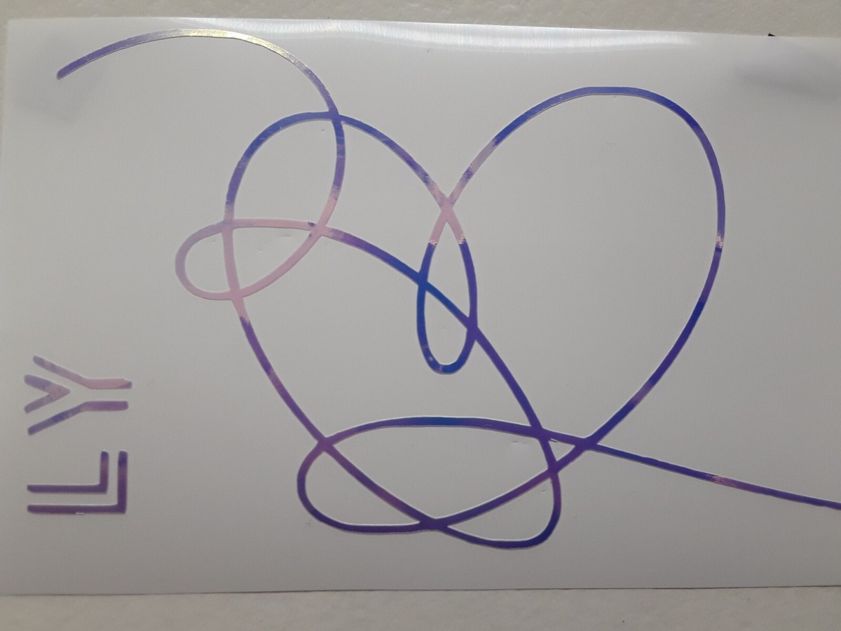 BTS Love Yourself Sticker Vinyl Decal Great for Windows Walls