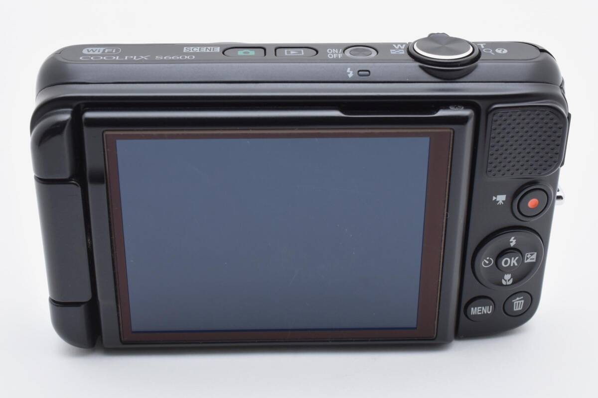 Near Mint-NIKON COOLPIX S6600 Black Digital Compact Camera English