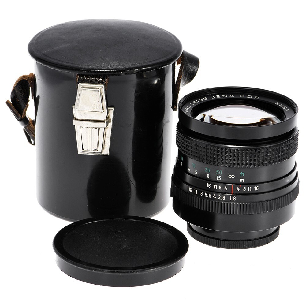 CARL ZEISS JENA DDR ELECTRIC PANCOLAR 80mm F1.8 MC LENS M42 MOUNT