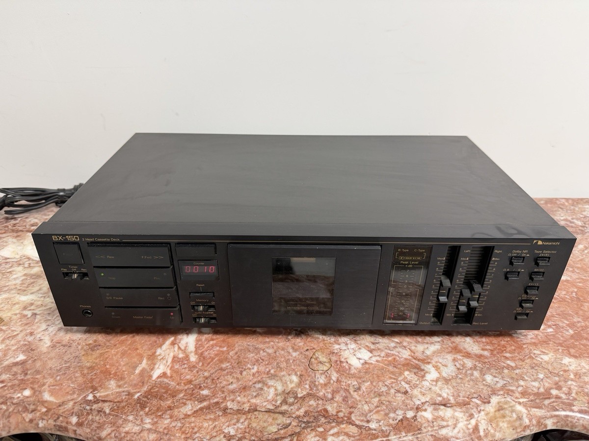 Vtg. Nakamichi Bx-150 2 Head Cassette Deck BX150 Working for sale