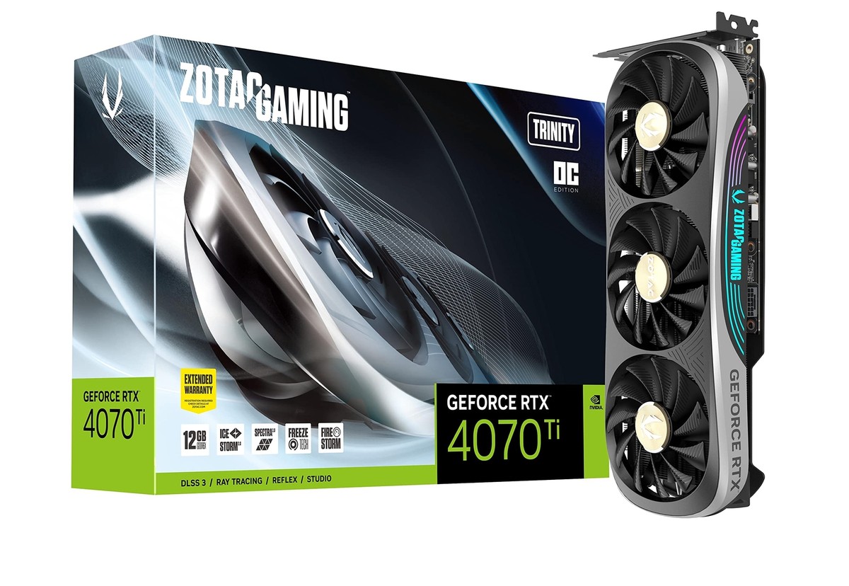 ZOTAC Gaming GeForce RTX 4070 Ti Trinity OC 12GB Graphics Card ZT