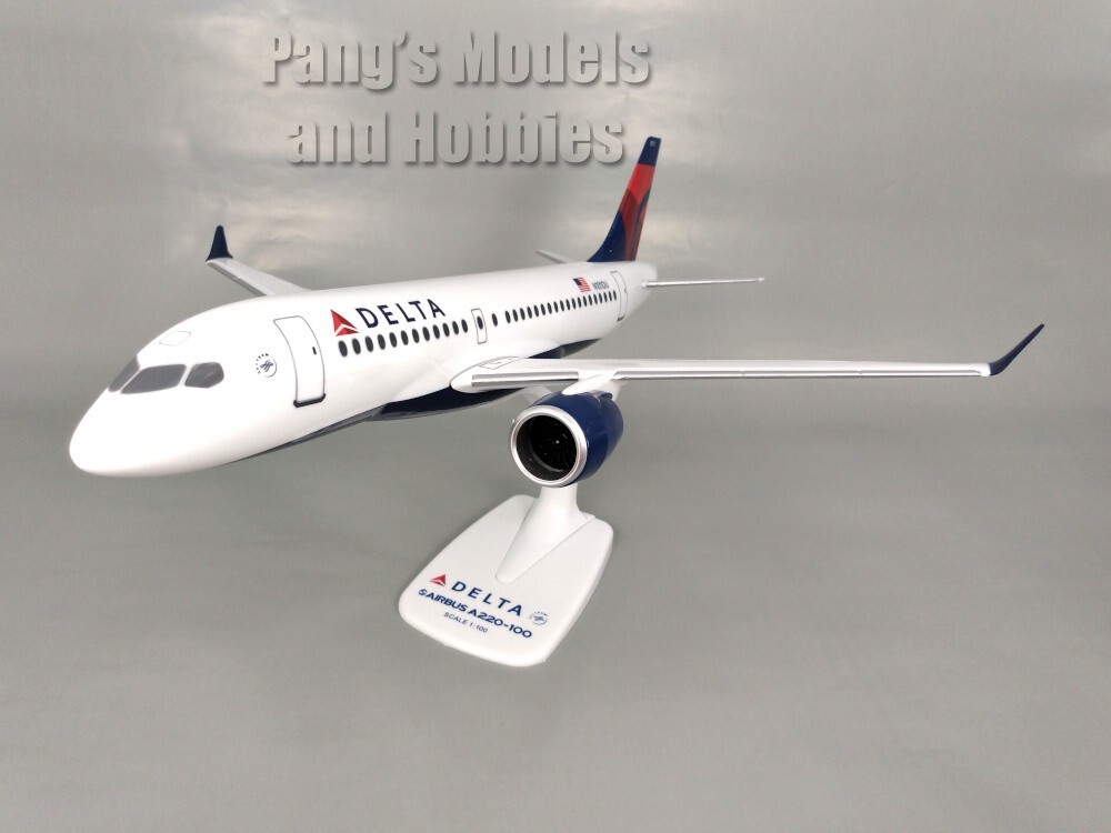 Airbus A220 A220-100 CS100 Delta Airlines 1/100 Scale Model