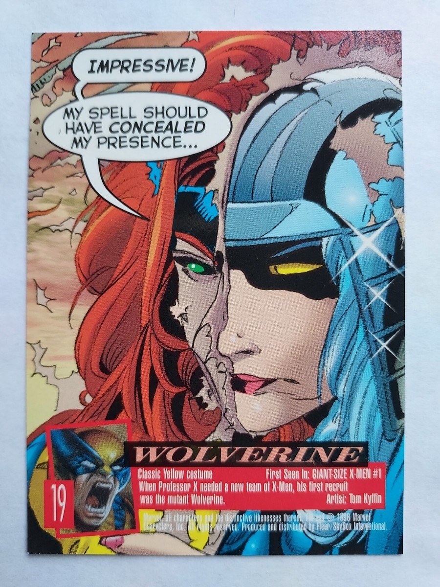 1996 Fleer Ultra Marvel X-Men Wolverine Card #19 Second Genesis | eBay