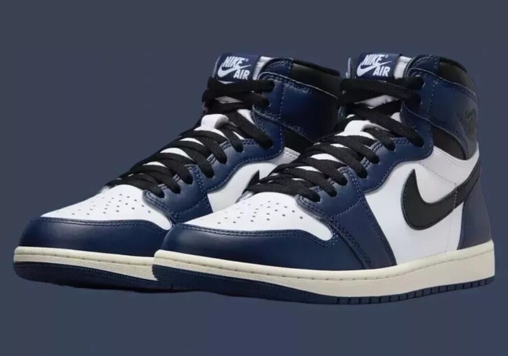 New Nike Jordan 1 Retro High OG Midnight Navy/Black-White DZ5485