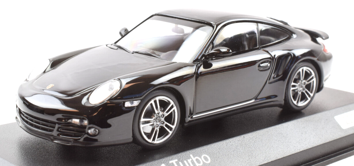 Minichamps x PH Porsche 911 997.2 Black Turbo 1:43 Diecast Car