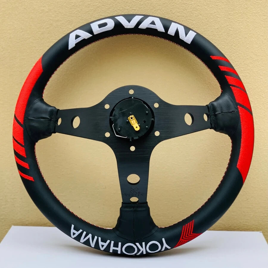 Vertex x Advan x Yokohama Collab 330mm / 13in Leather Deep Dish