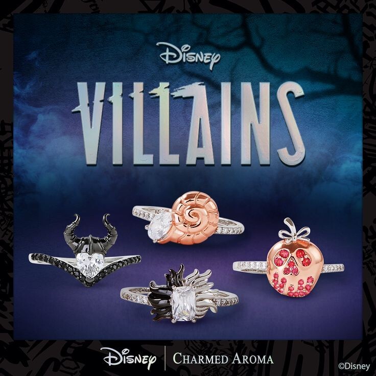 Charmed Aroma Disney Villains Candle 925 Sterling Silver Mystery