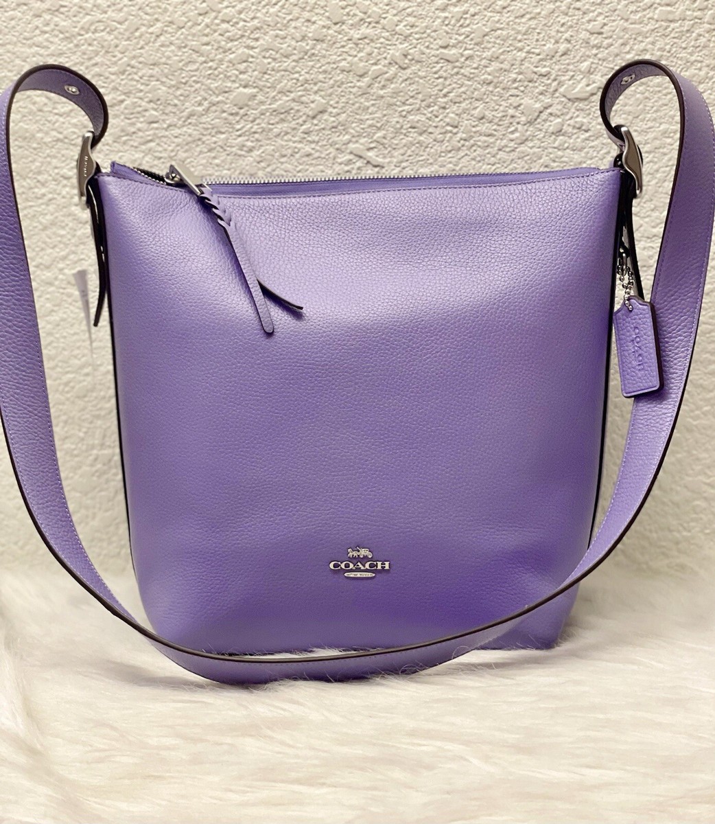 🔥NWT COACH Val Duffle Leather Bag Light Violet RP $398 | eBay