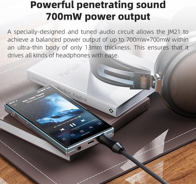 FiiO JM21 Android 13 Hi-Res Music Player MP3 with Snapdragon 680