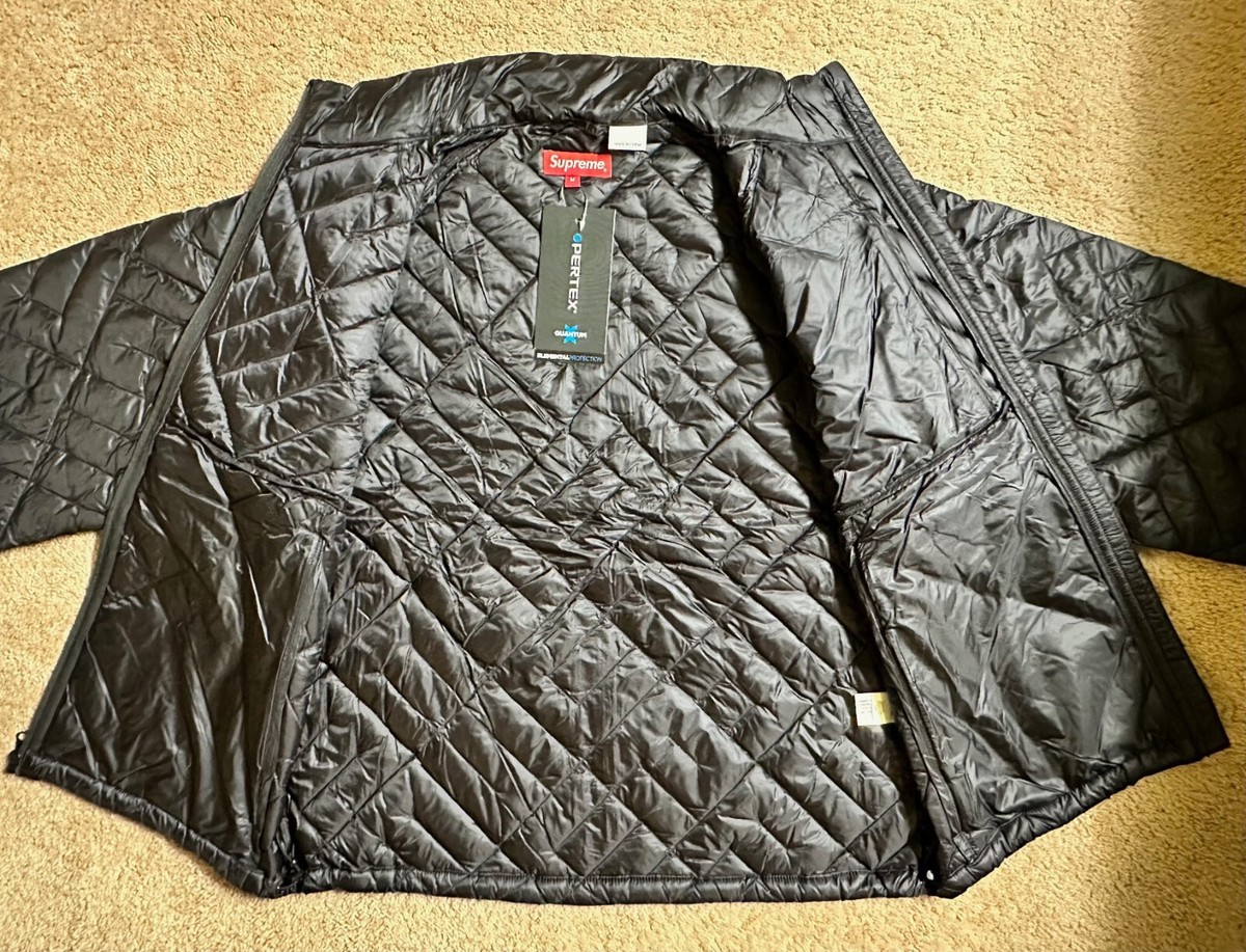 Supreme Spellout Quilted Lightweight Down Jacket Men's size Medium
