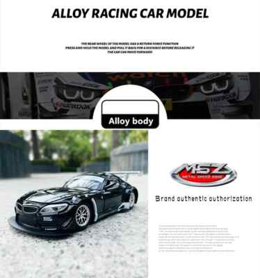 MSZ 1:24 M4 DTM M6 GT3 Z4 GT3l box alloy car model Diecast Model